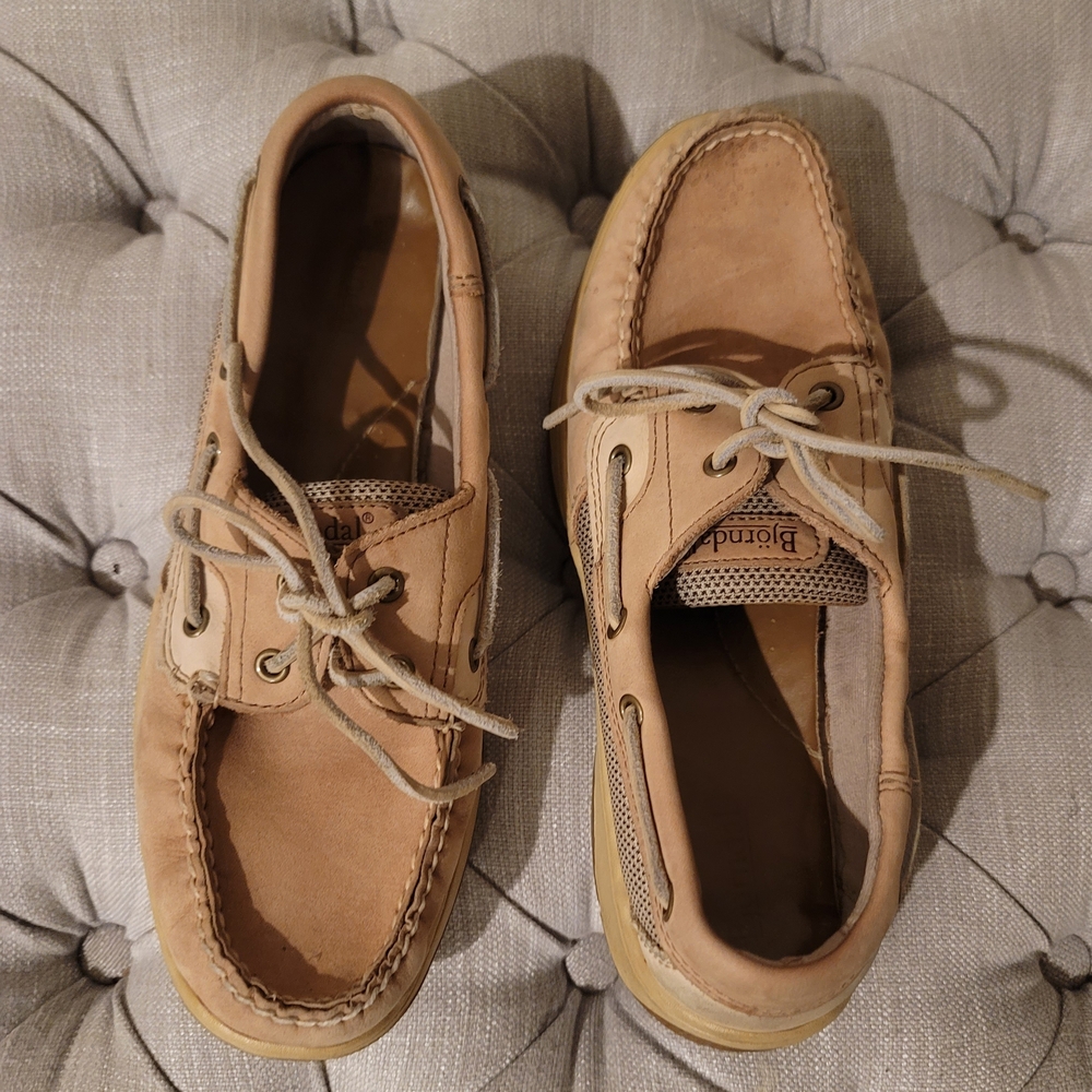 Bjorndal Women's Tan Boat Shoes, - Size: 8M